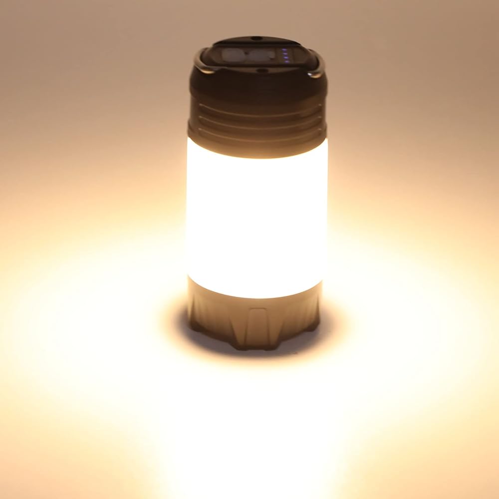 Lantern Heat Resistant Climbing Emergency Light Hiking Wear Resistant Emergency Tent Light High Brightness 4 Lighting Modes Waterproof Type-C Charging