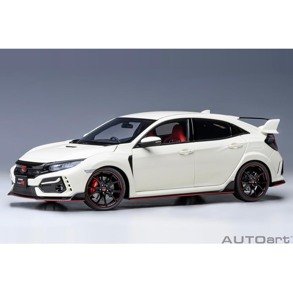 AUTOart 1/18 Honda Civic Type R (FK8) 2021 Championship White Finished Product