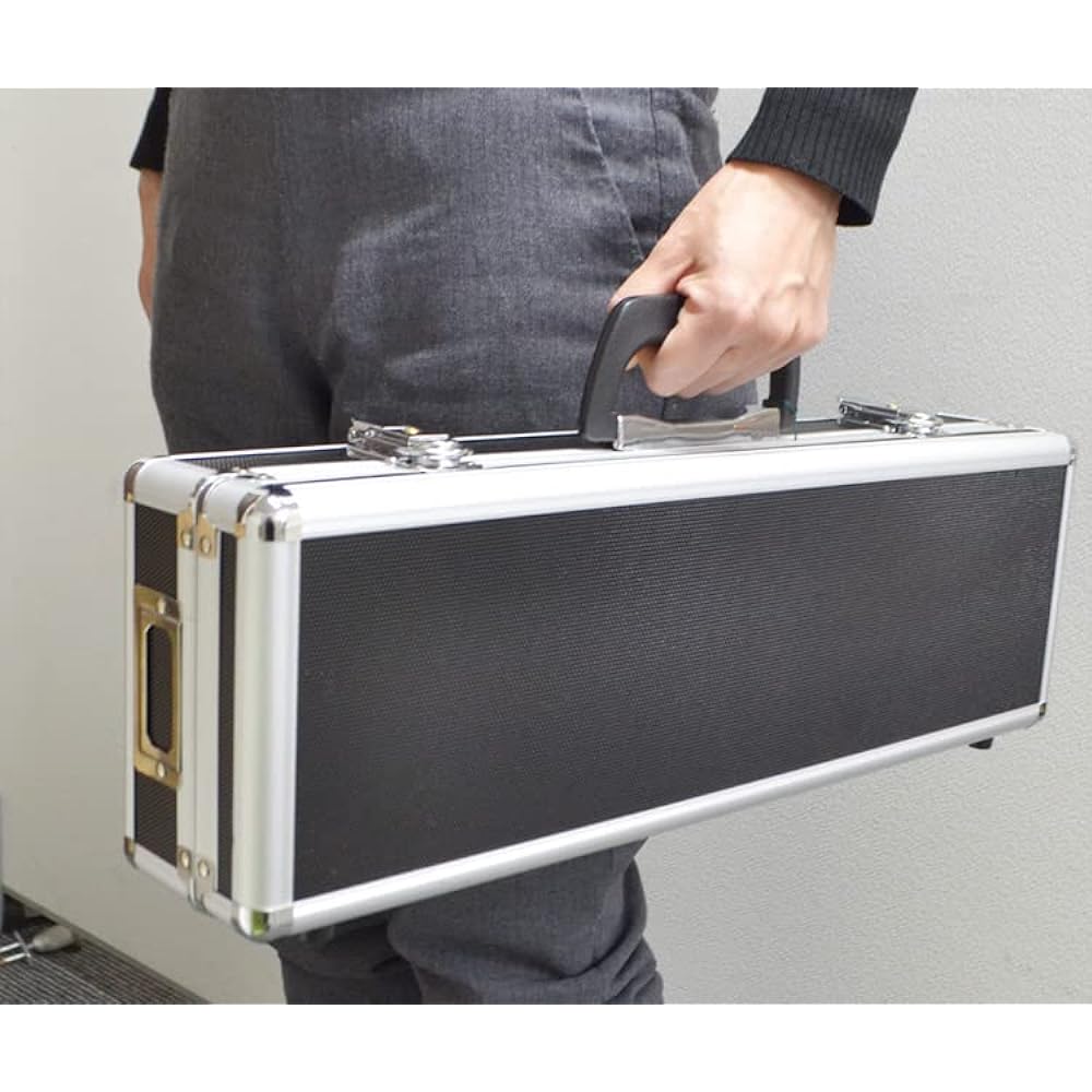 Aluminum knife case L black-3 NO,61922 (large)