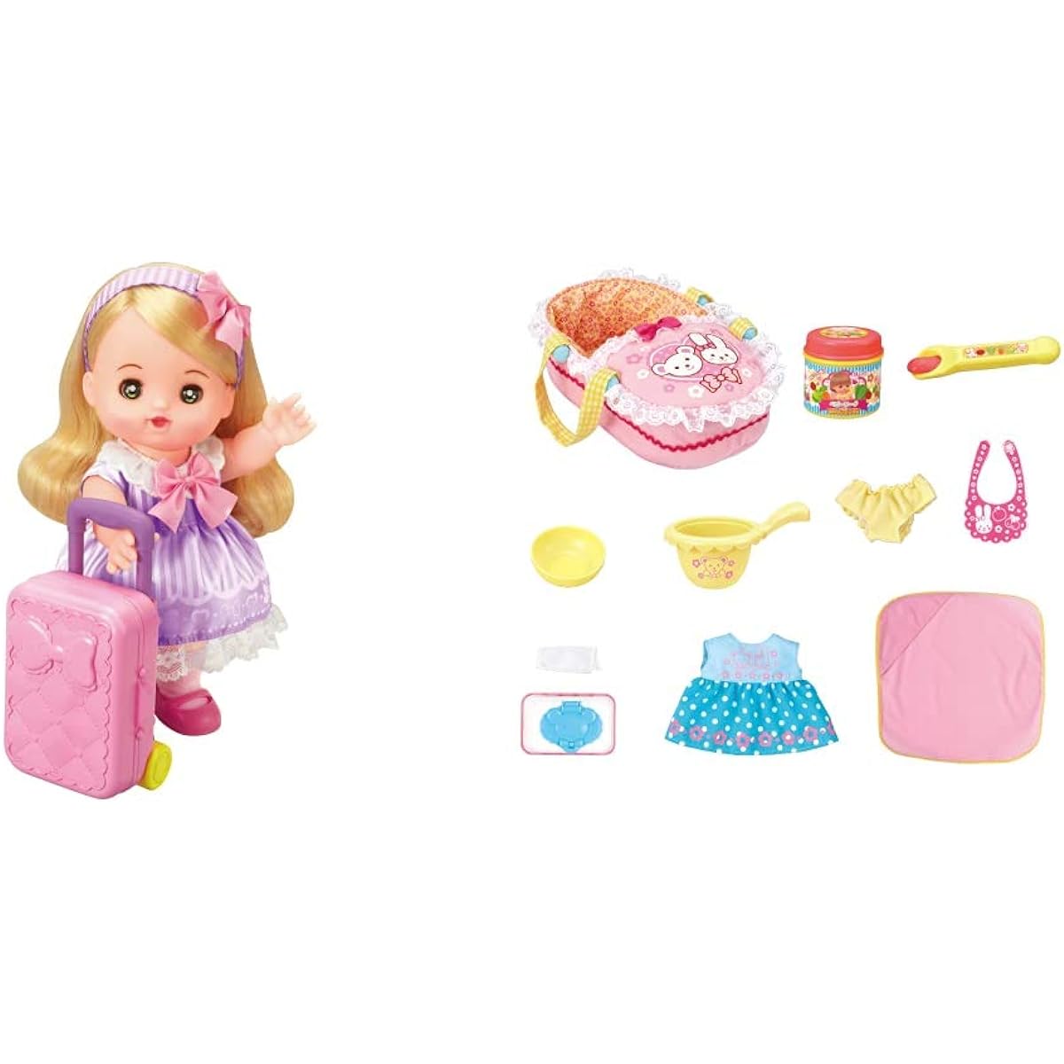 Mel-chan doll set Mel-chan's friends Lily-chan & Mel-chan care parts Careful 10-piece set [Buy as a set]