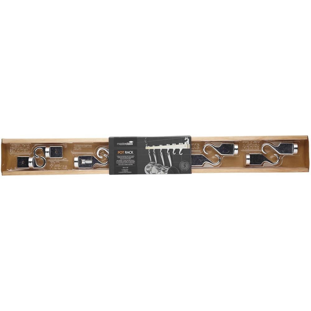 Kitchen Craft Wooden Pot Rack 92cm MCPOTRACKSGL