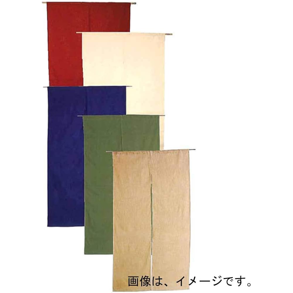 Sanmärchen Noren Plain Green 001-05 Cotton Linen Made in Japan YHV0404