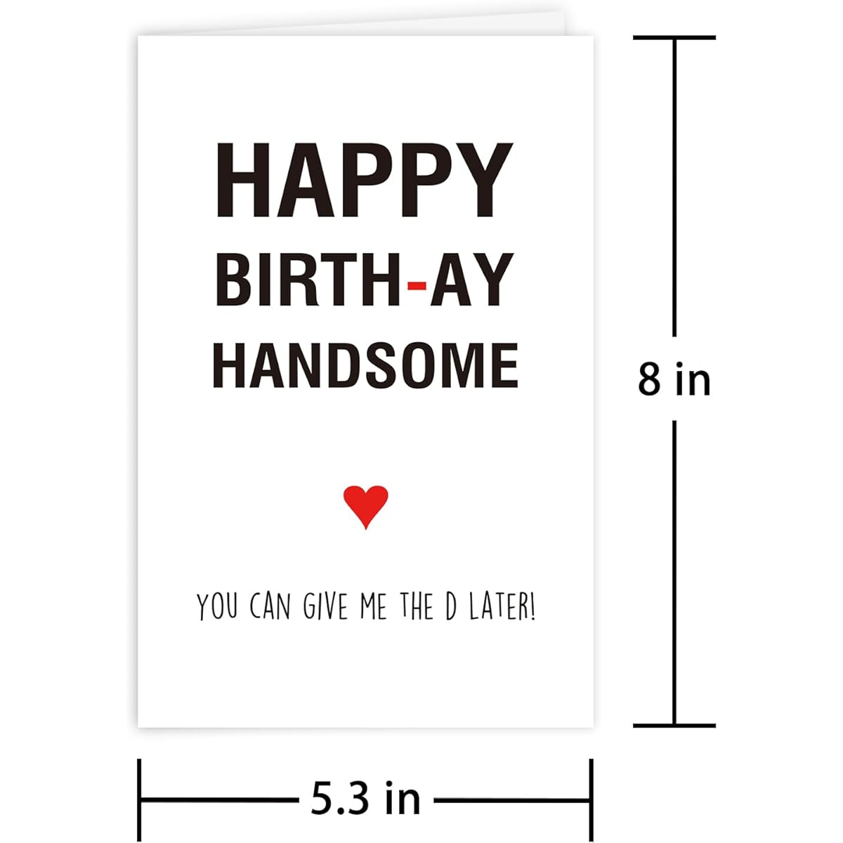 Rude Birthday Cards for Boyfriend Sassy Birthday Cards for Husband Fiance You can Give Me the D Later