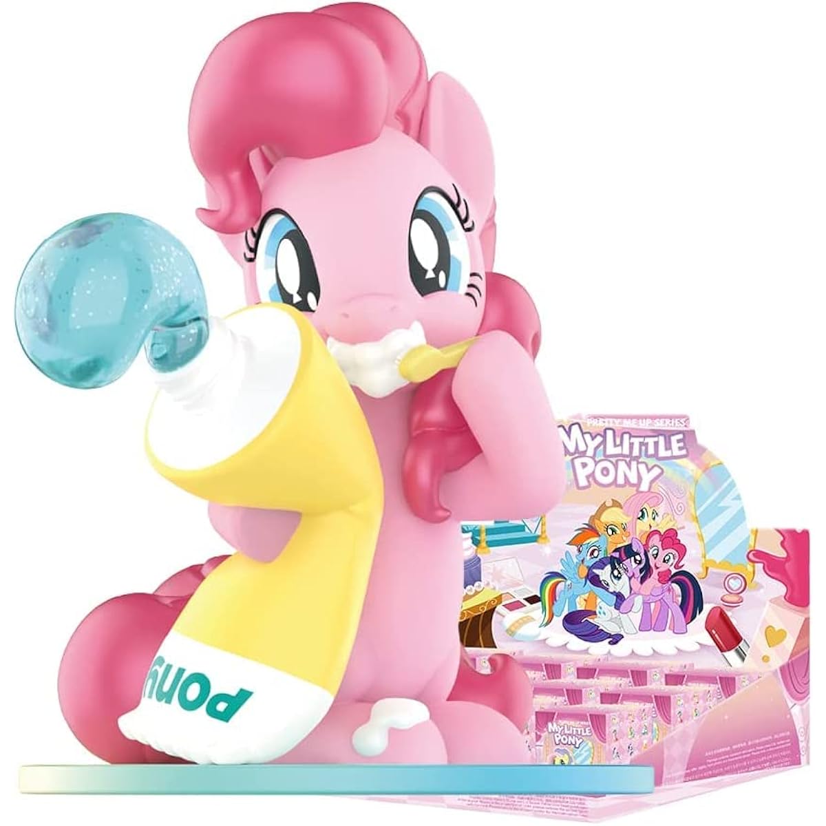 POPMART Compatible for Hasbro My Little Pony Pretty Me Up Series [Assorted Box] Popmart Gachapon Blind Box Figure Plastic Model Premium Toy PVC Soft Vinyl Original Character Birthday Gift