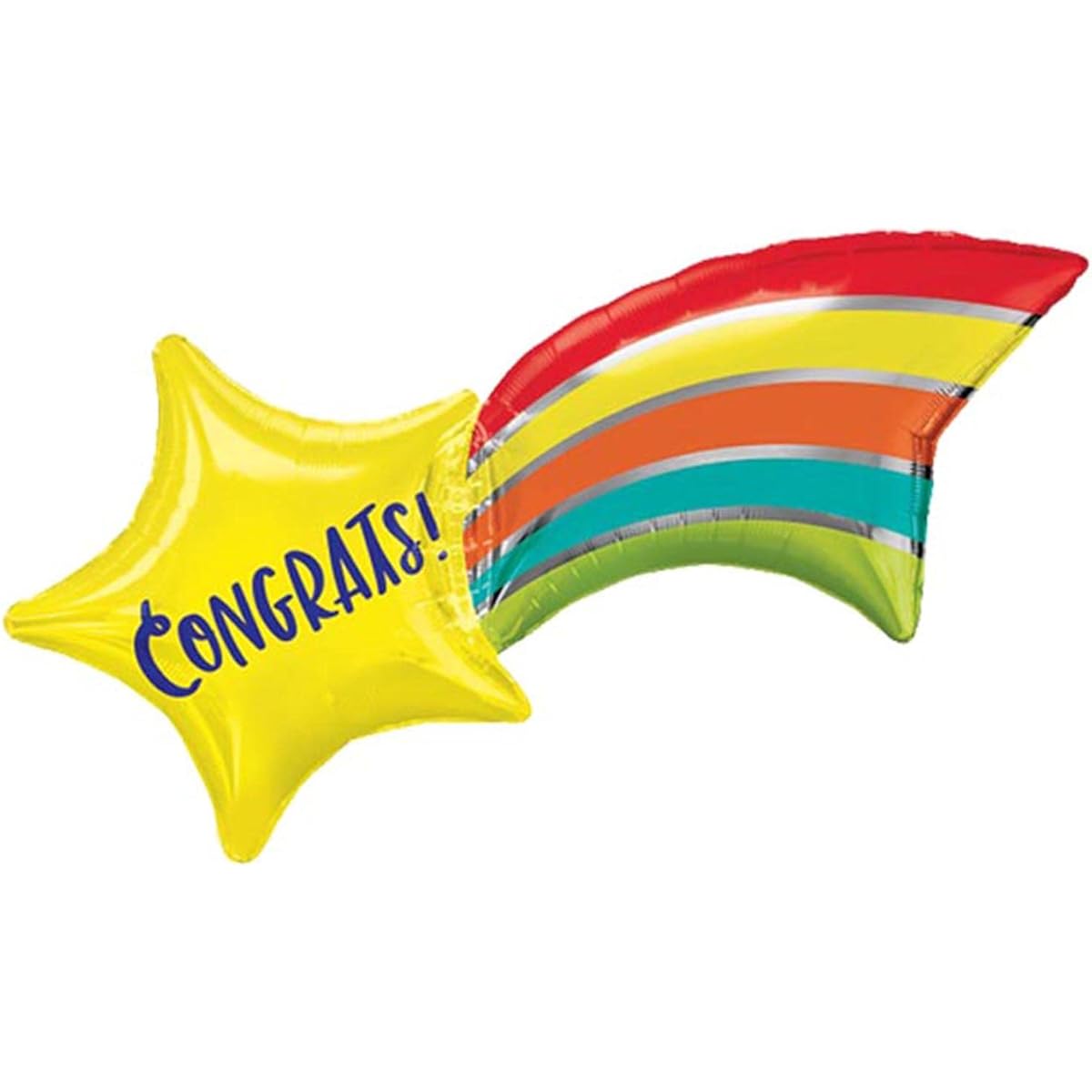 Congratulations! Shooting Star 27" Foil Party Balloon