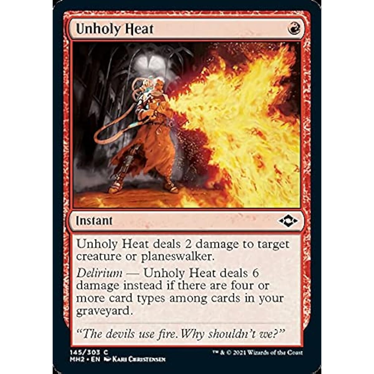 Magic: The Gathering - Unholy Heat (145) - Foil - Modern Horizons 2