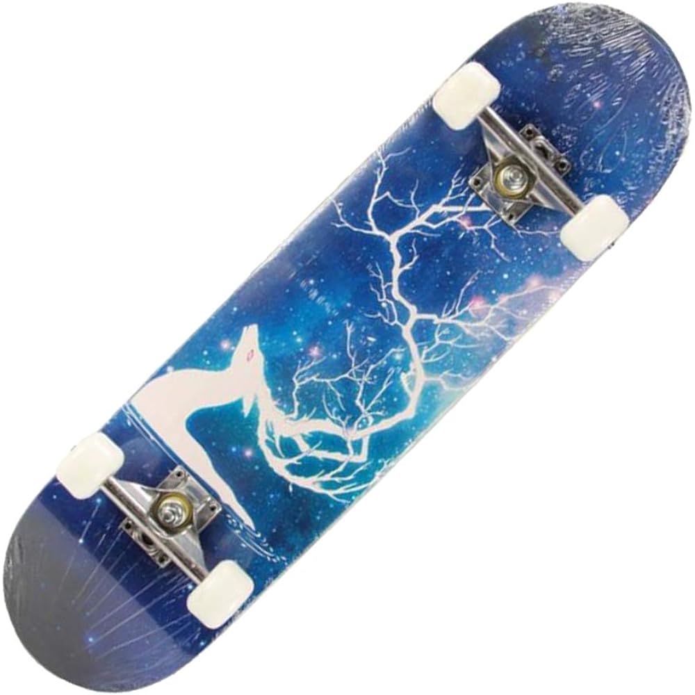 Sumeber Skateboard Beginner Complete 31 Inch ABEC-7 Bearing PU Wheels Maple Deck December Warranty for Children, Juniors, Adults, Men, Women, Beginners, Kids' Birthday or Christmas Gift