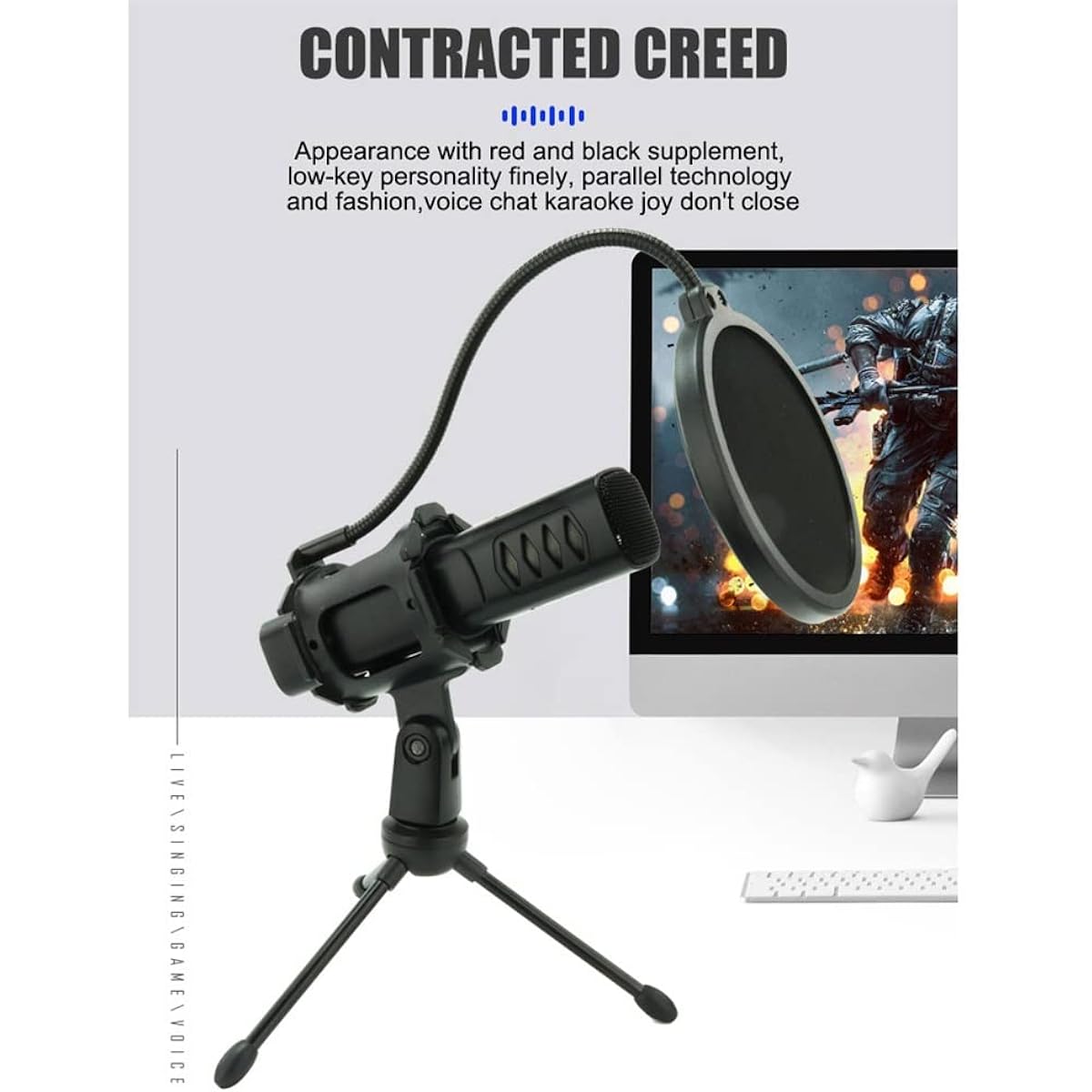 USB Microphone Professional Condenser Microphone for Notebook Computer Type-c Mobile Phone Universal Microphone