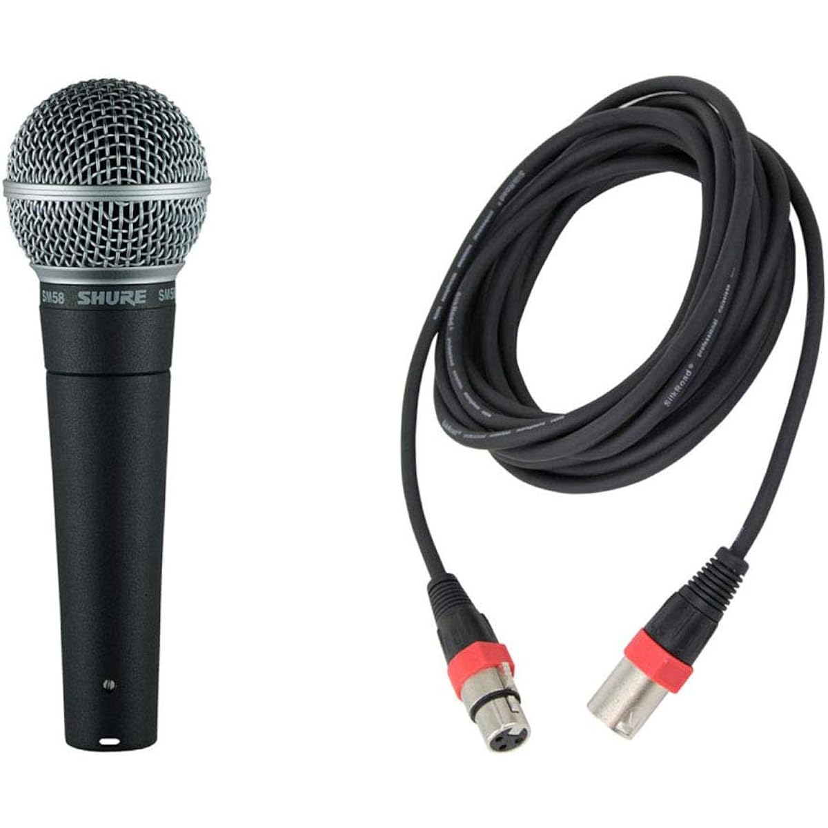 SHURE SM58-LCE Dynamic microphone for vocals with 5M microphone cable (XLR male to female)