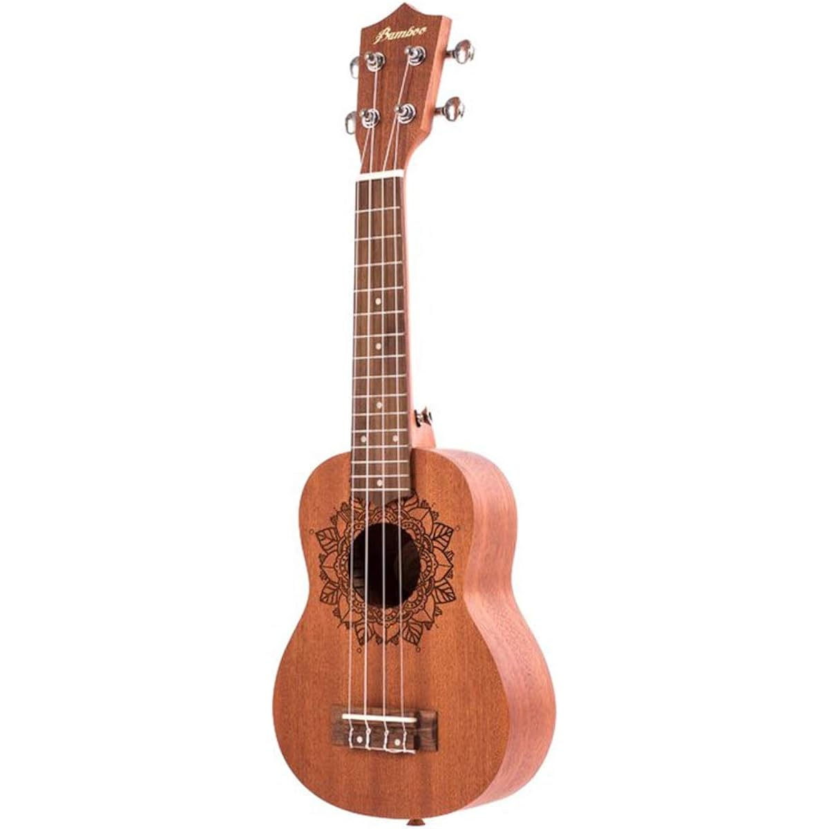 Bamboo Ukulele Soprano Size Gear Peg Specification Kailua BU-21KAI (Soft Case Included) [Domestic Genuine Product]
