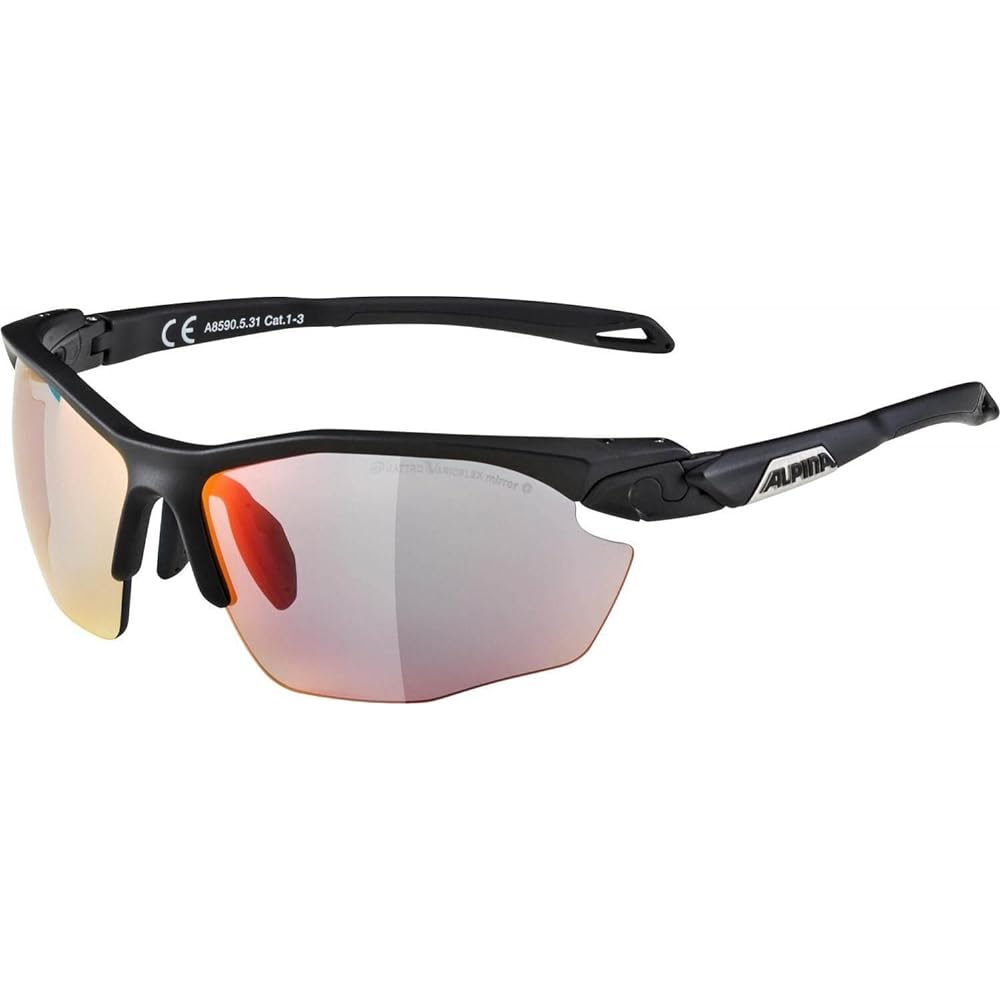 ALPINA Sports Sunglasses Polarized Dimmable Mirror Lens Anti-fog TWIST FIVE HR QVM+