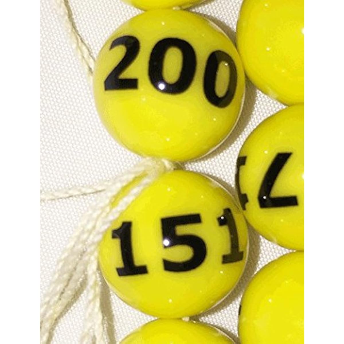 Printing [Numbered lottery balls, yellow (151-200), set of 50] Garapon lottery machines, lottery balls for lottery machines, lottery balls for Garapon lottery machines, lottery balls for Garagara lottery machines, Japan VCS Co., Ltd. nationwide