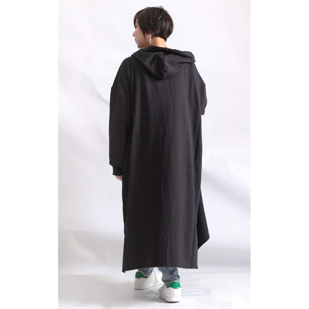 [Gold Japan] Large Size Women's Tops Parka Hoodie Zip Long Sleeve Asymmetrical Deformation