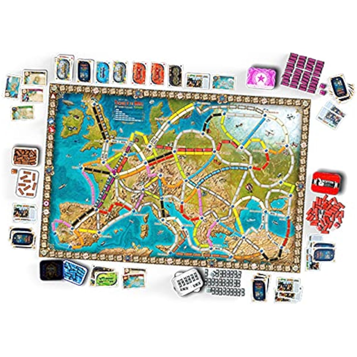 Hobby Japan Ticket to Ride: Europe 15th Anniversary Edition Japanese Version (for 2-5 players, 30-60 minutes, for ages 8 and up) Board Game