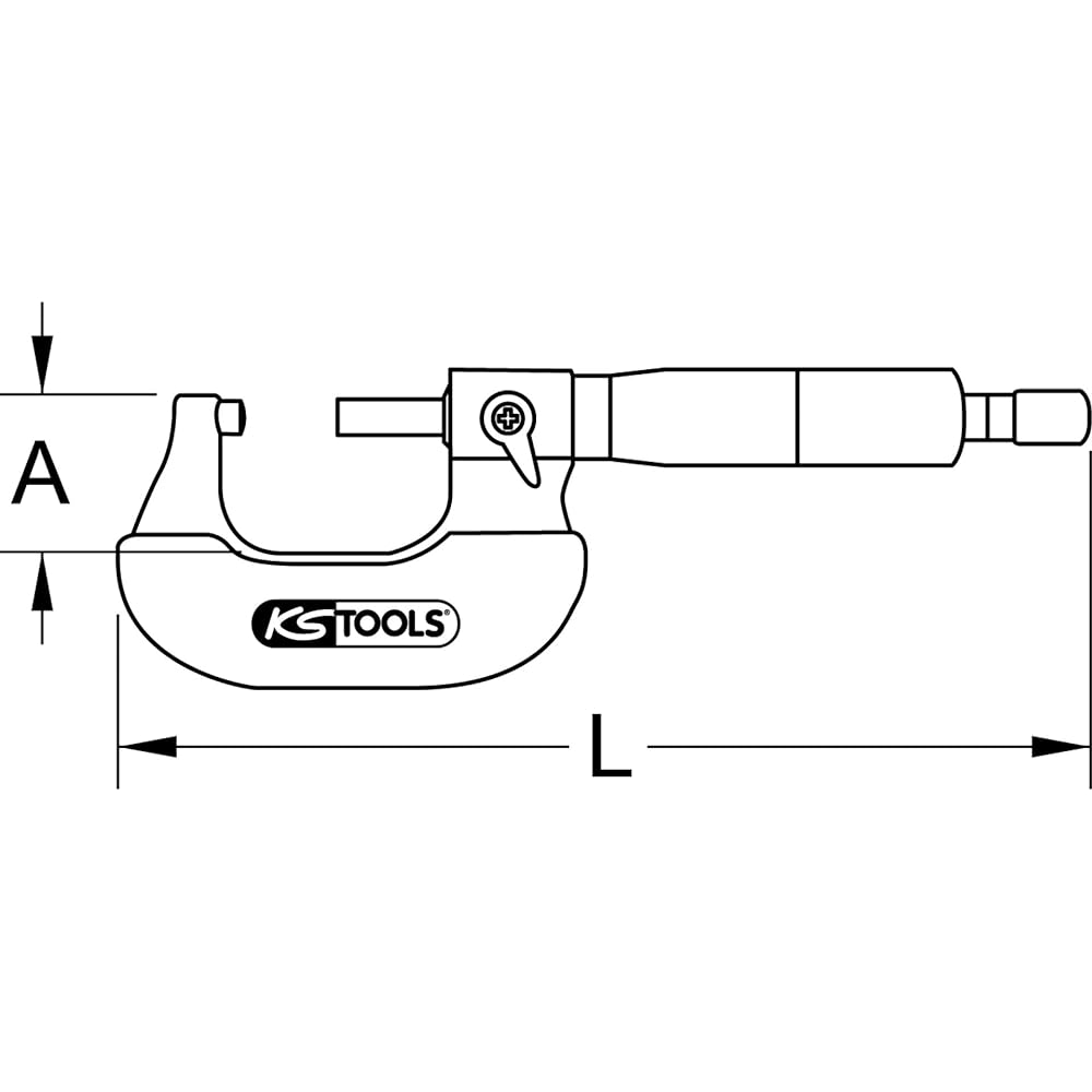 KS TOOLS Micrometer 0-25mm Micrometer 0-25mm 300.0555