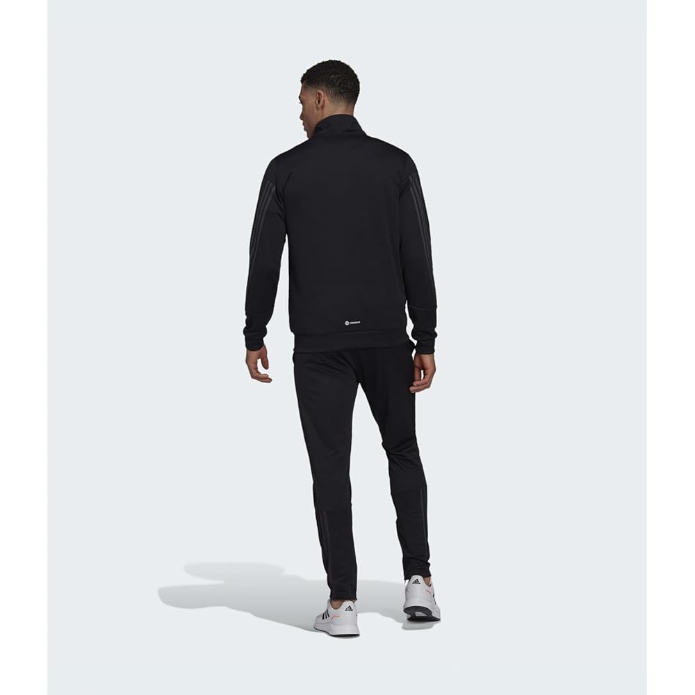 [Adidas] Men's Jersey Top and Bottom Set Slim Zip Tracksuit Sportswear Training Wear Black HI5401 Domestic Genuine Product