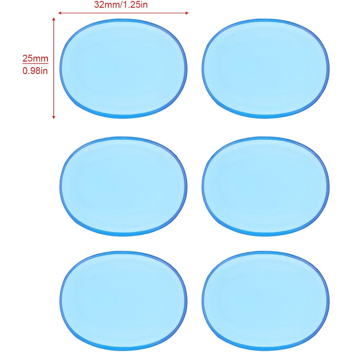 OriGlam Drum Damper 12pcs Drum Damper Soft Drum Silencer Drum Damper Gel Pad Drum Mute Tone Control (Blue)