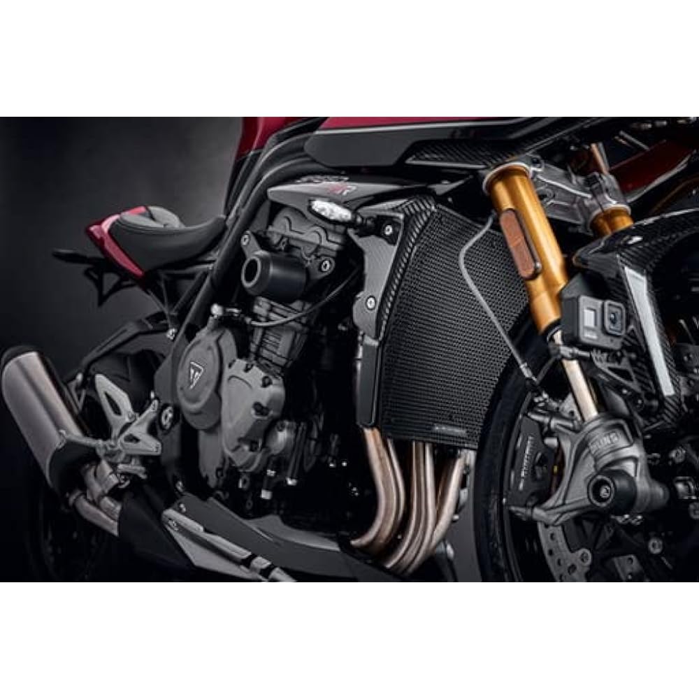 Evotech Performance Radiator Guard Black Triumph Speed Triple 1200 RS (2021+) | PRN015488-01