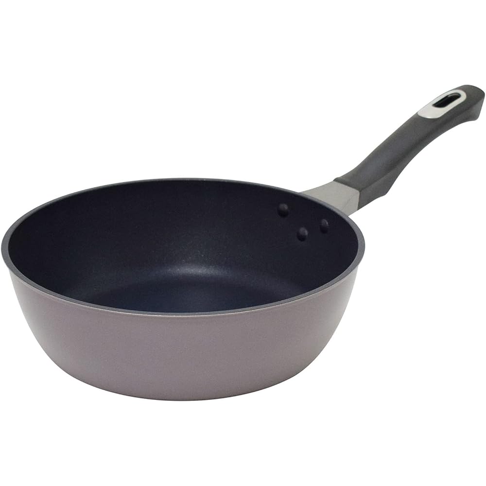 Urushiyama Metal Industry Made in Japan Deep Frying Pan 22cm UMIC Majesta - IH PFOA Free