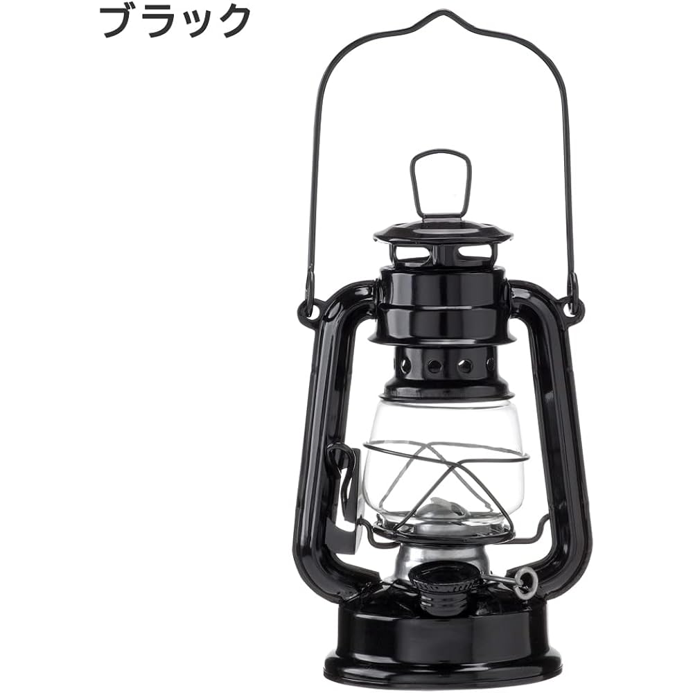 Kameyama Candle Oil Lantern Mini Black & Lantern Stand Black (SJ5740010BK & 75440000BK)