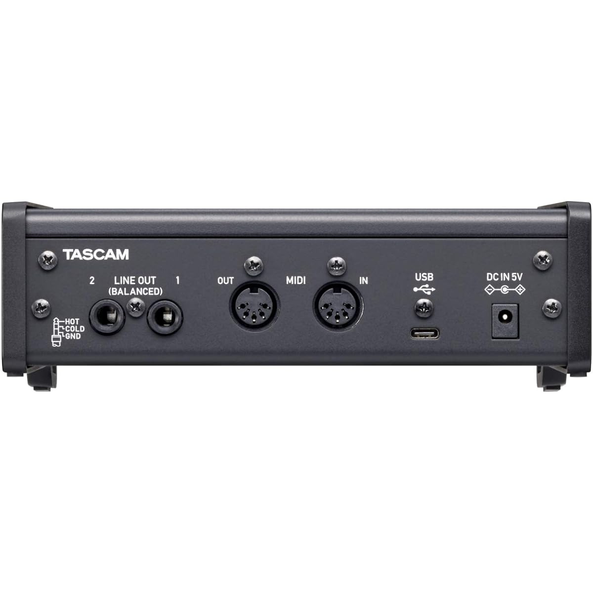 TASCAM US-2X2HR 2Mic, 2IN/2OUT 24bit/192kHz High Resolution USB Audio/MIDI Interface for YouTube Music Production Live Streaming DTM