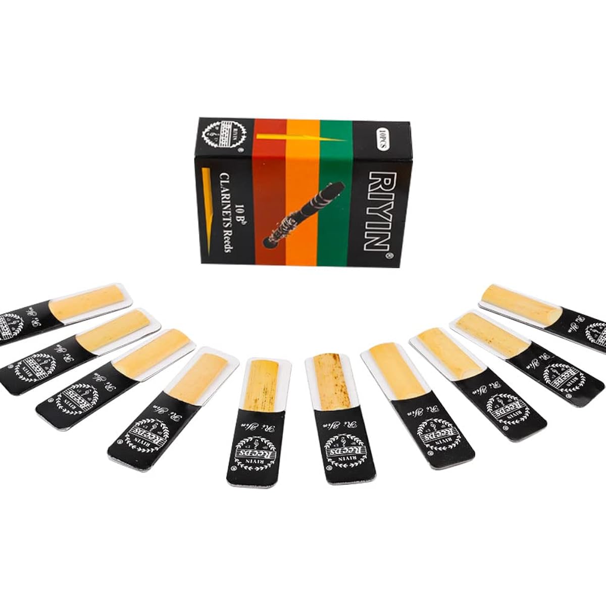 Clarinet Reeds Strength 2.0 Traditional B Flat Clarinet Reeds with Box Pack of 10