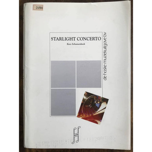 Wind orchestra score Kees Schonenbeek: Starlight Concerto for solo trombone and band Listen & view the score