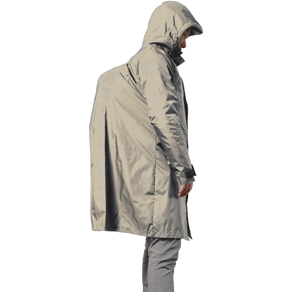 [Mac] Raincoat (high water repellent/lightweight fabric) (lightweight high-density CORDURA nylon) (adjustable cuff tape) (adjustable hood drawcord) (with sacoche)