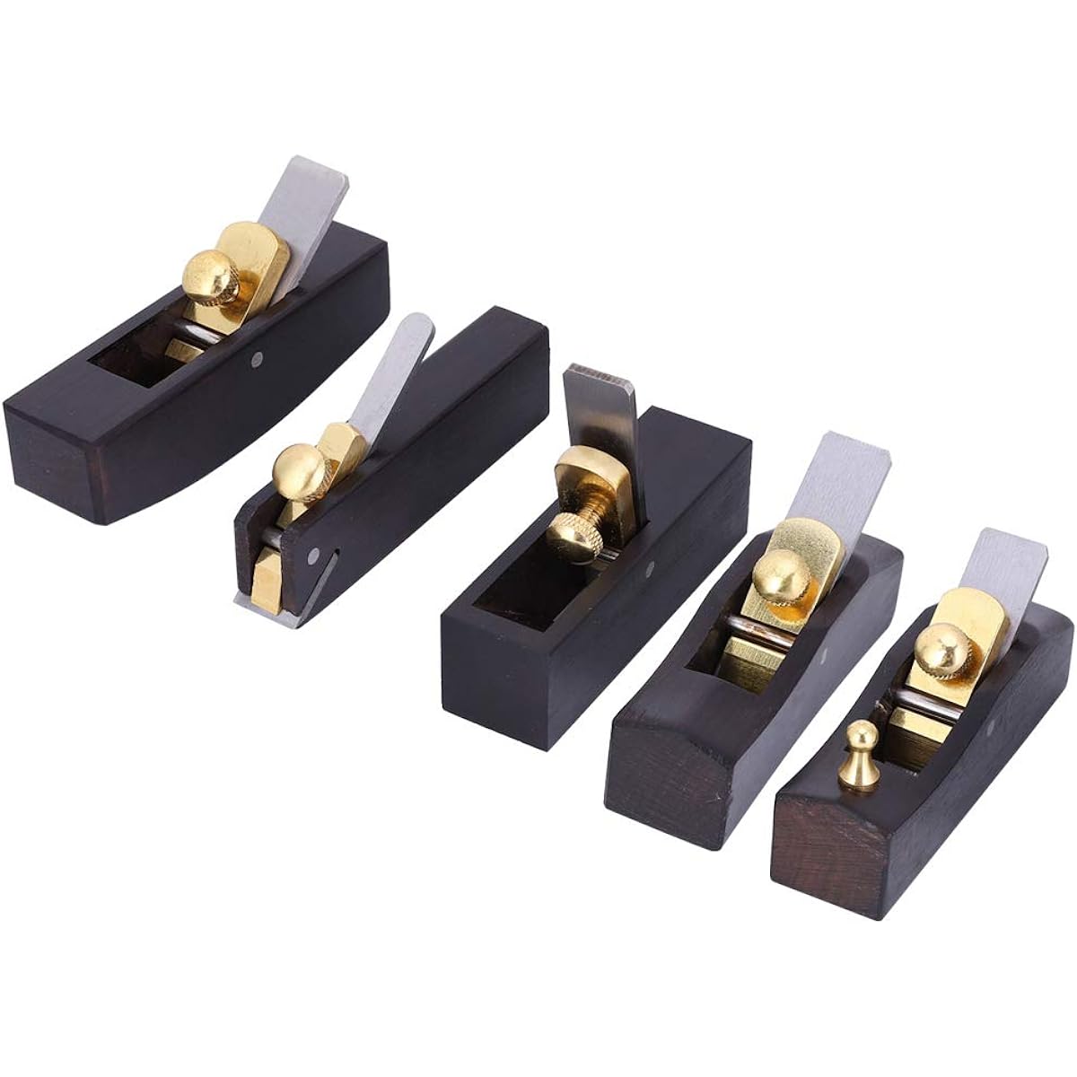 VGEBY 5Pcs Mini Wood Planer Small Wood Planer Block Hand Planer Woodworking Trimming Wood Planer Sharpening DIY Crafts Playing Accessories