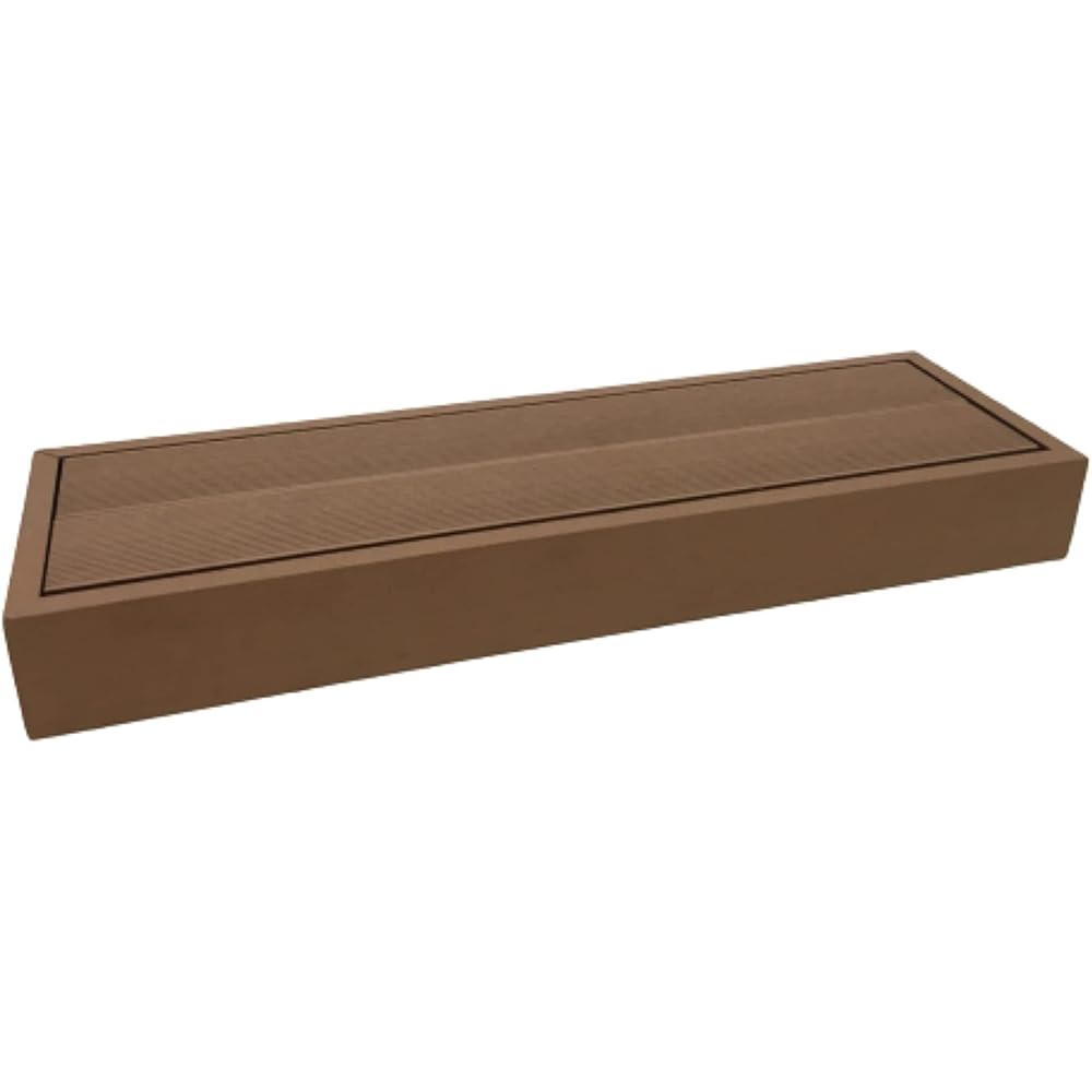 Living Out Artificial Wood Deck 90 x 90cm Dark Brown - Dark Brown