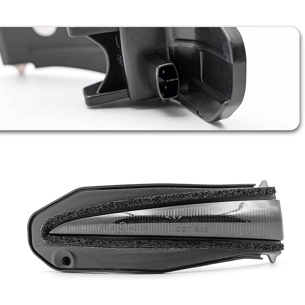 Smoked Lens Amber Sequential Flashing Full LED Dynamic Side Mirror Turn Signal Indicator Turn Signal Light 2 Pieces for Toyota 4Runner 2014-2021