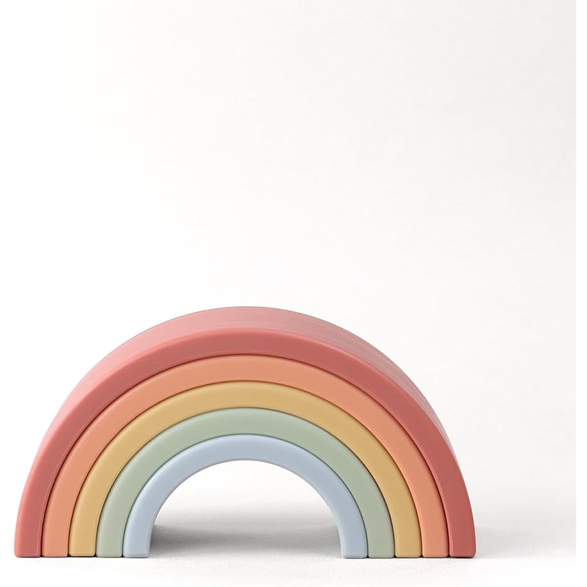Itzy Ritzy Rainbow Stacker Toy - Includes 5 Stacking Arches Helps Develop Hand-Eye Coordination; Rainbow, RS8548