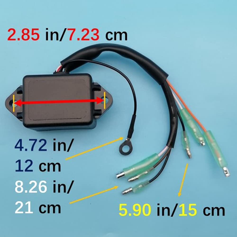 Tuzliufi CDI Box Yamaha Outboard Replacement 30HP 40HP 30 40 HP 2 Stroke Engine 6F5-85540-21-00 6F5-85540-22-00 1996 1997 1998 1999 2000 Z232