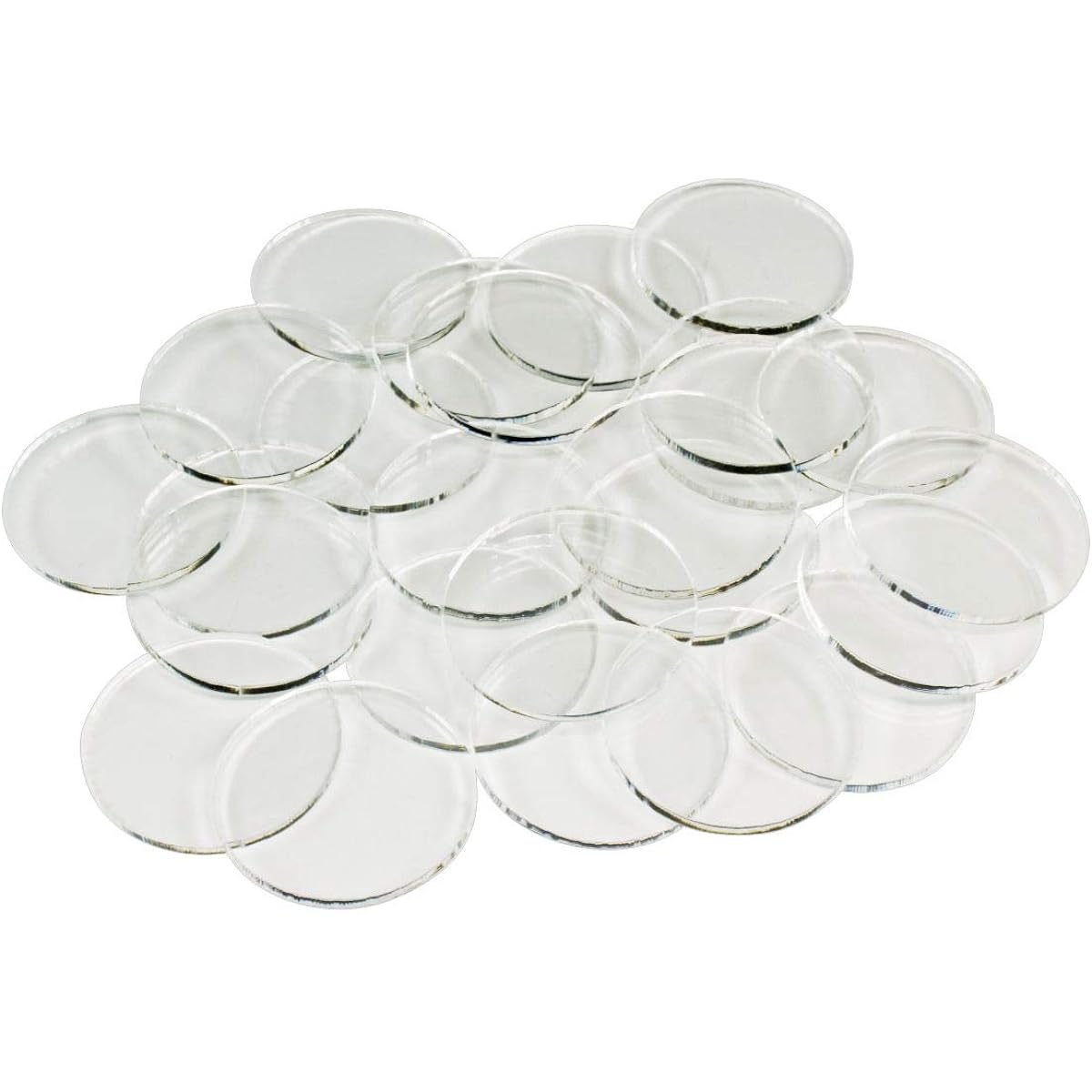 LITKO SW:Legion 27mm Round Base, 1.5mm Clear (25)