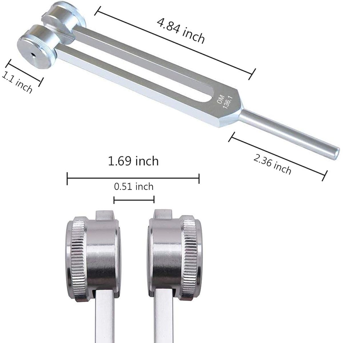 Tuning Fork OM 136.1 HZ Tuning Fork - Chakra Tuning Energy Fork Effective for Immune System and Circulation Heart Chakra Meditation Yoga Perfect Healing Instrument