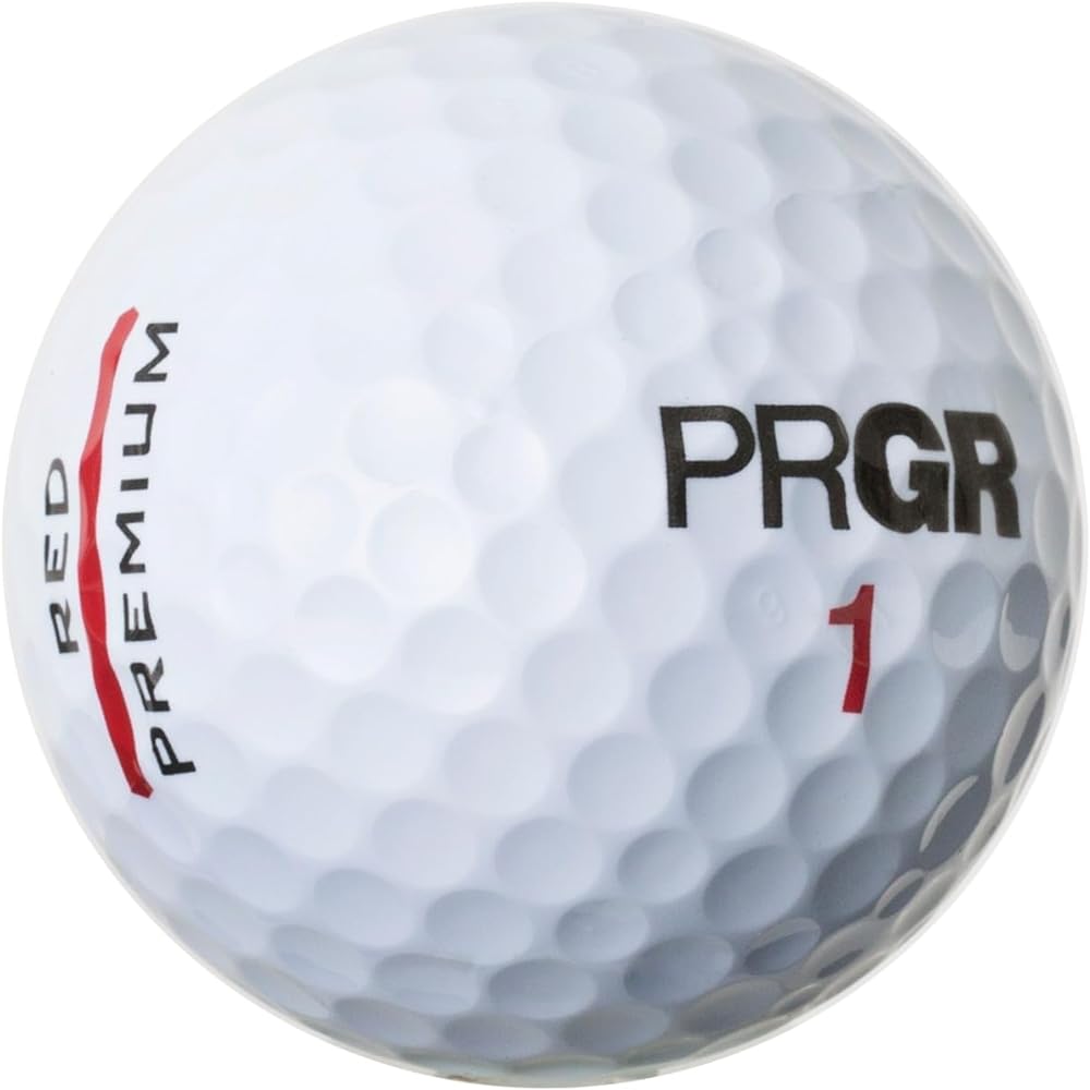 PRGR Golf Ball RED PREMIUM 6 Pieces White
