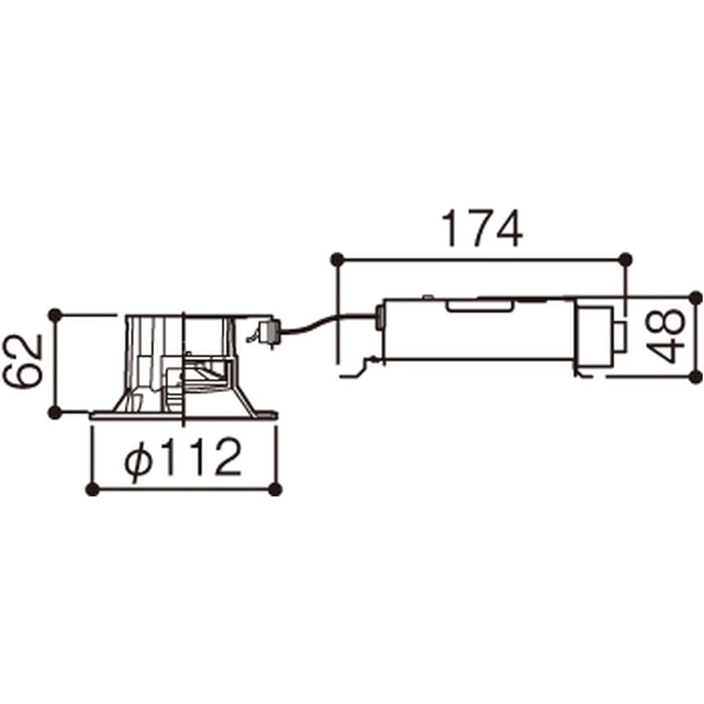 Panasonic LED Downlight Ceiling Recessed Type 100 Diffusion Color Adjustment LSEB5211LU1