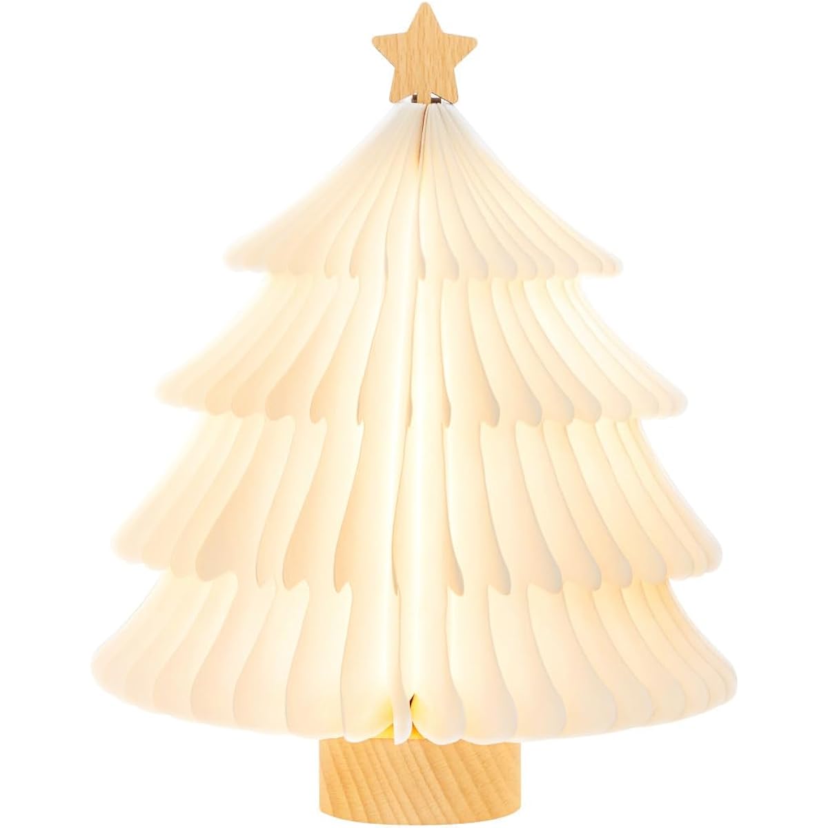 prefer fuku -tomolulu- Tabletop Foldable Christmas Tree Light Height 24.5cm 1.White Packaging included