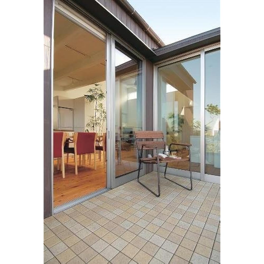 TOTO Outdoor Joint Tile Bersea MT Series 10 Piece Set Sesame Camel AP10MT02UFJ (MT0210) Sprinkling Water + Water Retention Function Type