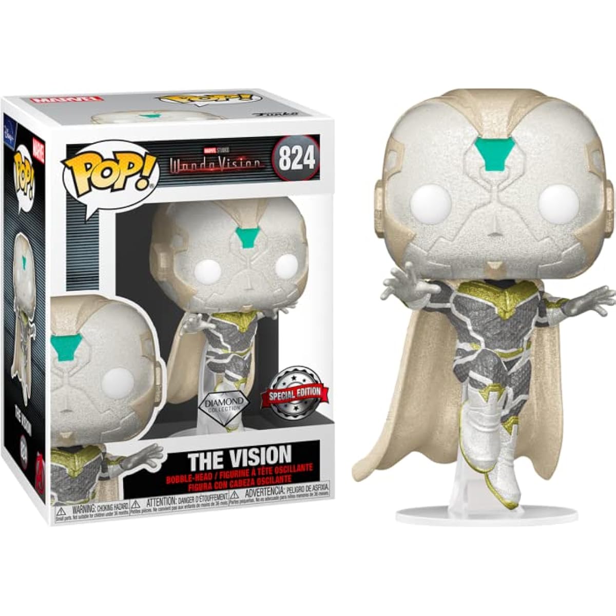 Funko Pop! Diamond White Vision - WandaVision Books-A-Million Exclusive