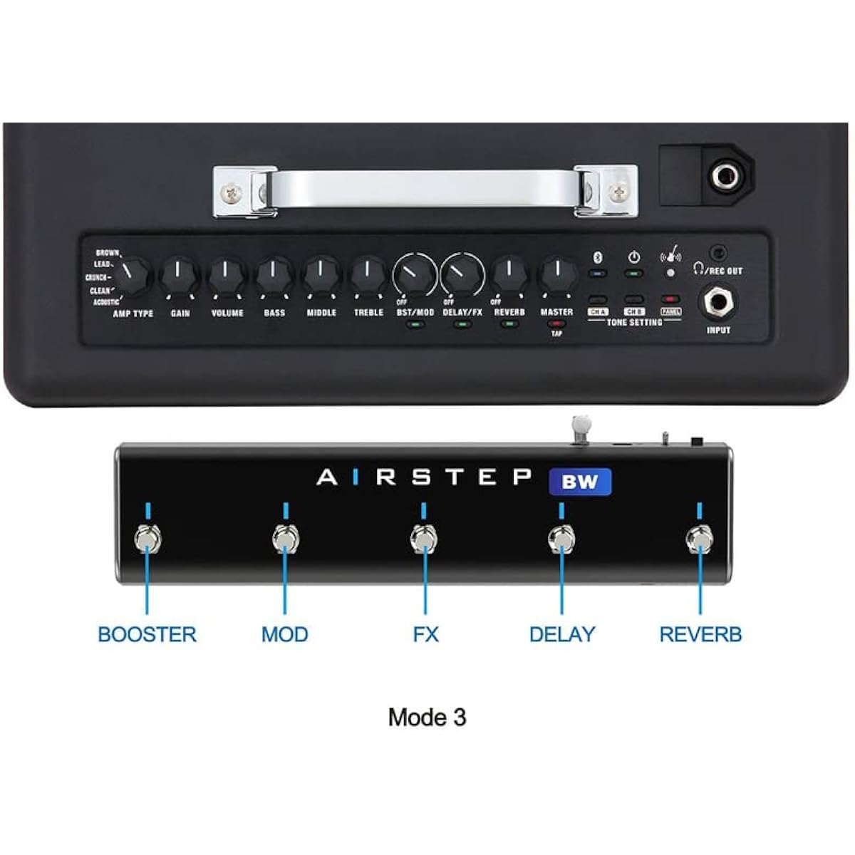 XSONIC/AIRSTEP BW Edition Wireless Footswitch KATANA-AIR/WAZA-AIR dedicated footswitch