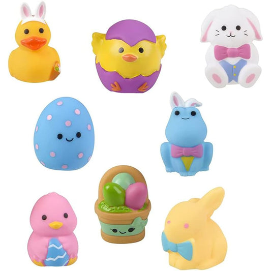 Assorted Easter Characters Rubber Duck Toy Duck for Kids Bath Birthday Gift Baby Shower Classroom Incentive Summer Beach Pool Activities 2" (Pack of 50)