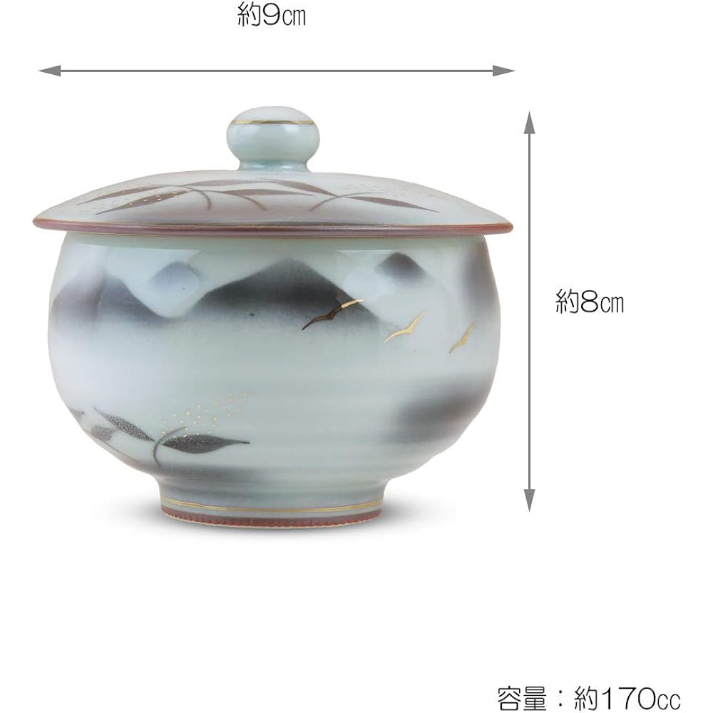 Ranchant Ten Kumide Set Gray Overall: Φ8.5x8(cm) Renzan Arita Ware Made in Japan