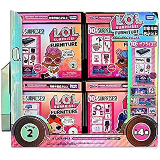 TAKARA TOMY L.O.L. Surprise! Furniture Series 2 4-piece Assortment