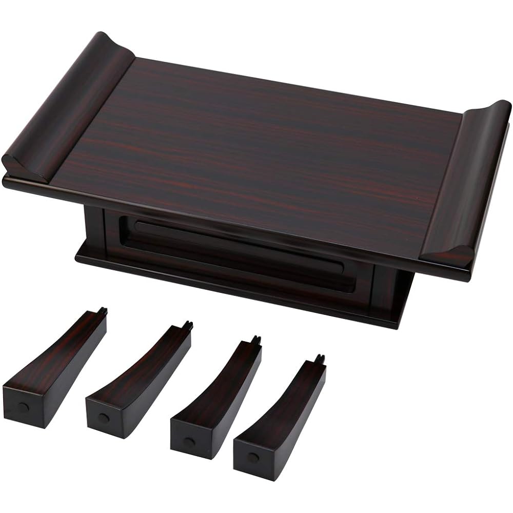 Naamukuma-chan Studio Sutra Desk, Rosewood tone, Ebony tone, Zelkova tone, No. 14, Width 42cm, Rosewood tone