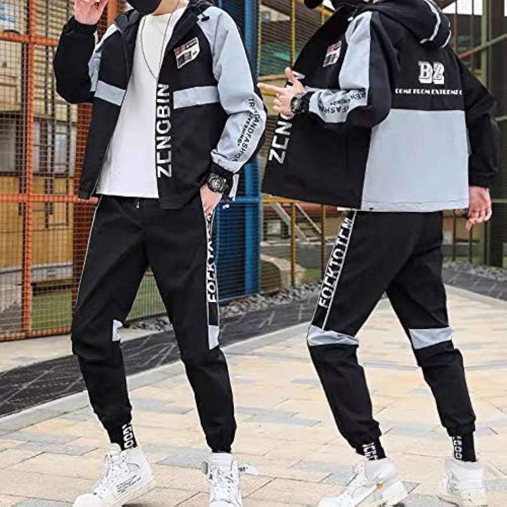 [Minato] Windbreaker Top and Bottom Set Mountain Parka Sports Running Wear Training Wear