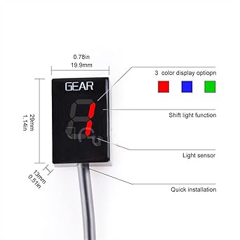 Speed Display Meter Yamaha TDM 850 1999-2001 WR250R/X 2008-2018 2019 TDM 900 TDM 850 Motorcycle Gear Indicator 1-6 Level Digital Gear Meter