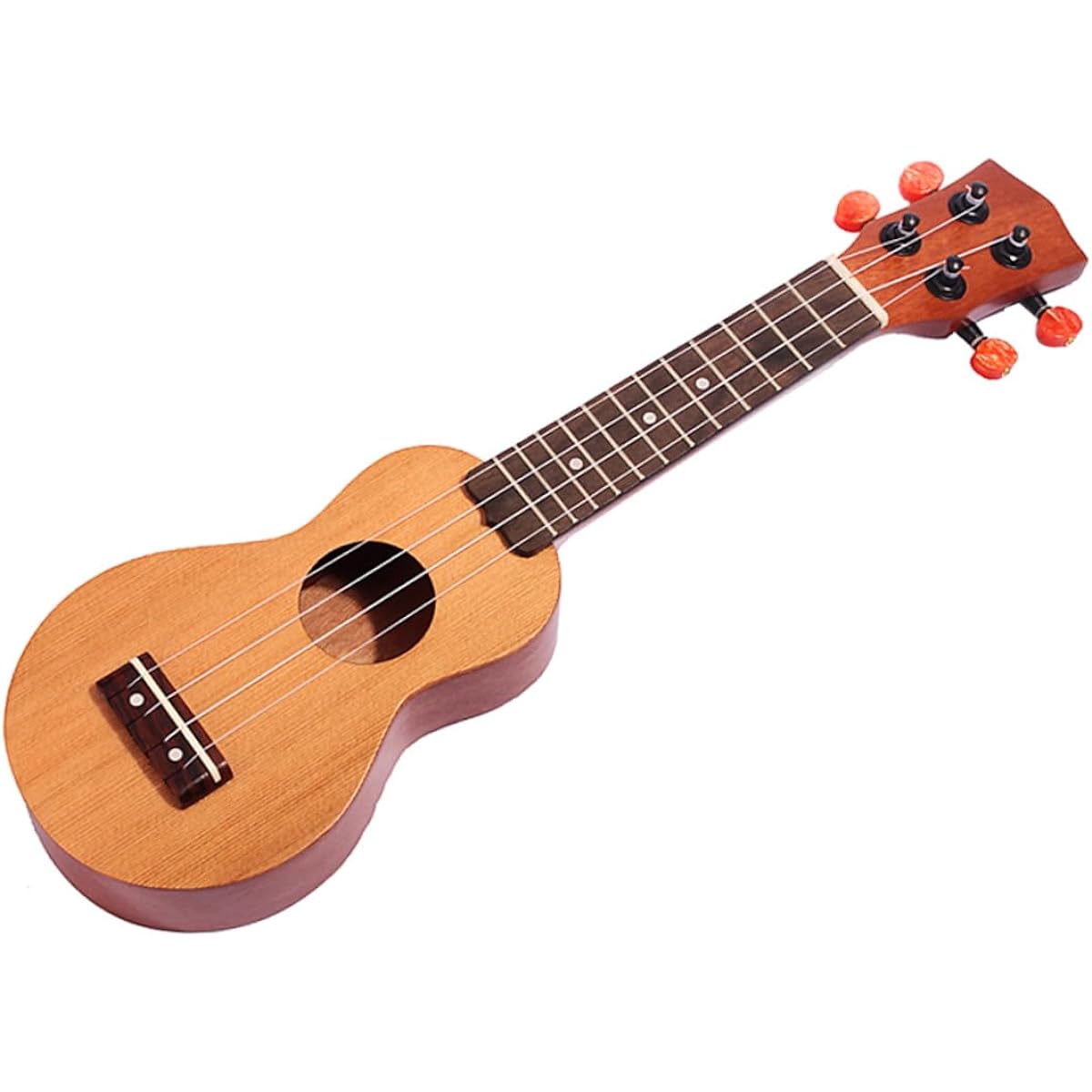 VICASKY 3pcs Spruce Ukulele Kids Guitar Starter Ukulele Pocket Ukulele Mini Pocket Guitar Mini Ukulele Guitar Toy Christmas Party Gift Hawaiian Soprano Uku