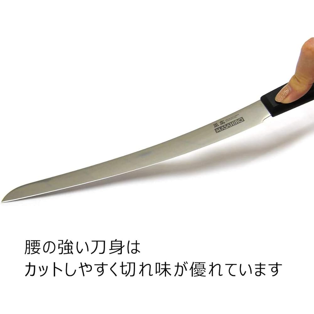 Gourmet Sommelier Raw Ham Knife, Single Edge, Right Handed, Made in Japan, Masahiro