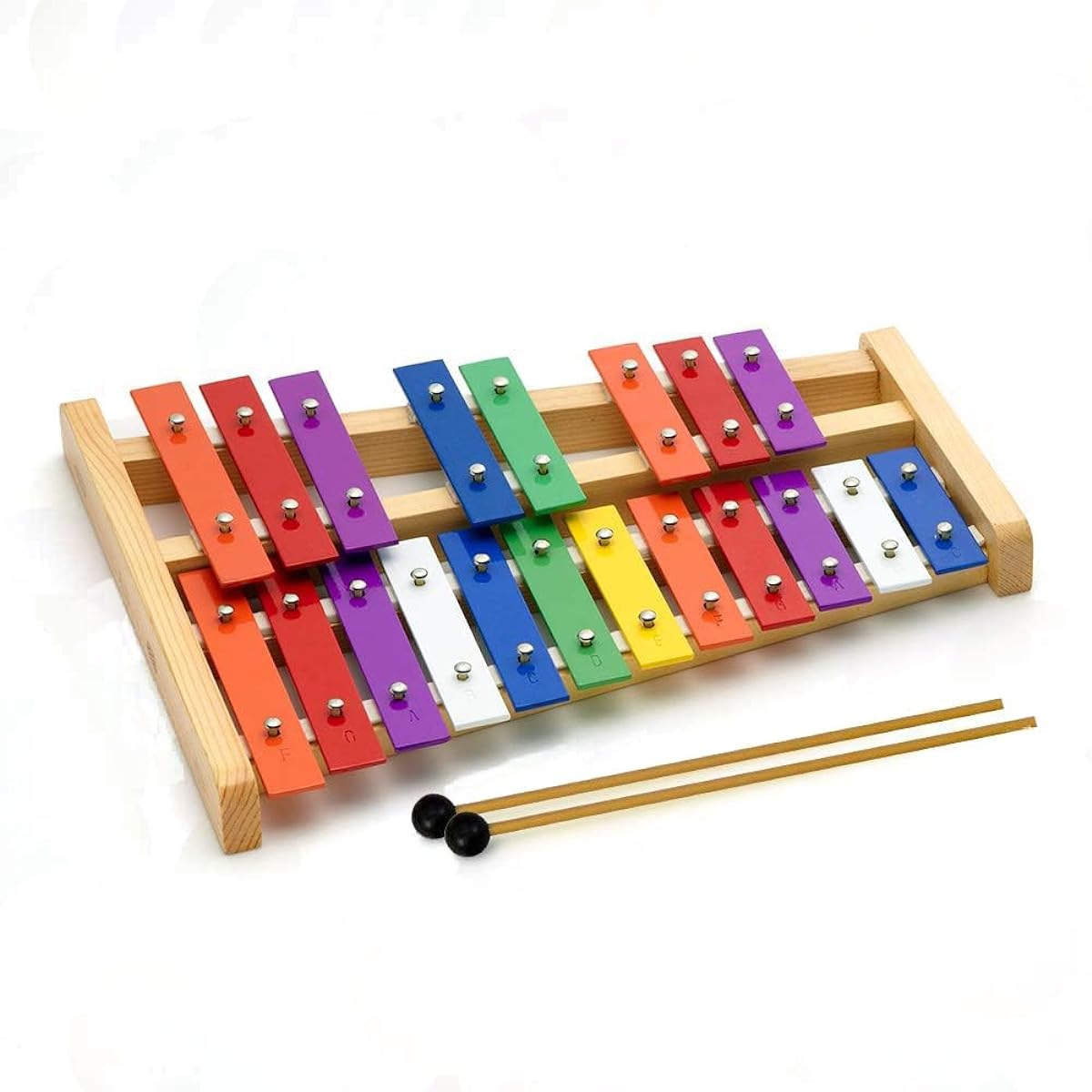 Colorful glockenspiel, 20 notes (with semitones), glockenspiel, for children, educational, musical instrument, toy, Emul